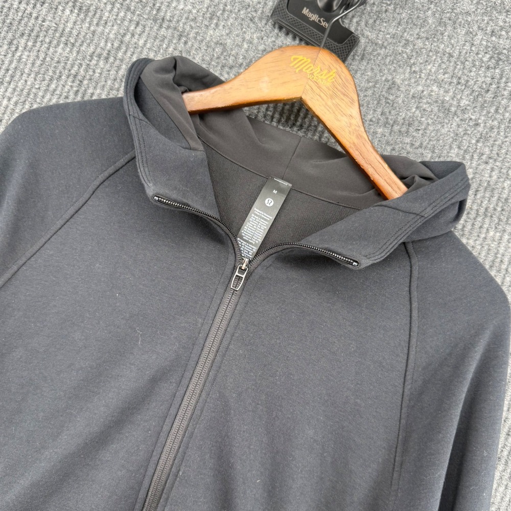 Lululemon City Sweat Full Zip Hoodie Women Size M Black NEW French Terry Stretch